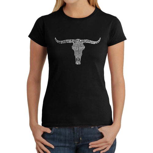 Names of Legendary Outlaws -  Women's Word Art T-Shirt