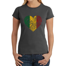 Load image into Gallery viewer, One Love Heart -  Women&#39;s Word Art T-Shirt