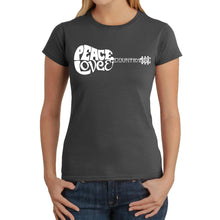 Load image into Gallery viewer, Peace Love Country  - Women&#39;s Word Art T-Shirt