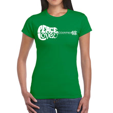 Load image into Gallery viewer, Peace Love Country  - Women&#39;s Word Art T-Shirt