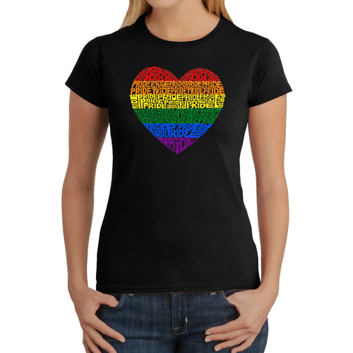 Pride Heart - Women's Word Art T-Shirt