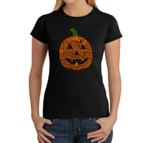 Load image into Gallery viewer, Pumpkin - Women&#39;s Word Art T-Shirt