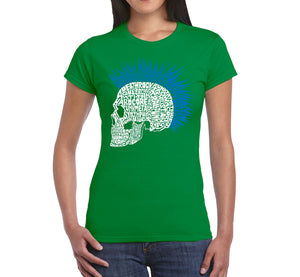 Punk Mohawk - Women's Word Art T-Shirt