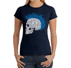 Punk Mohawk - Women's Word Art T-Shirt