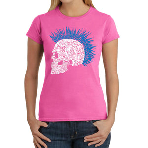 Punk Mohawk - Women's Word Art T-Shirt