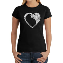Load image into Gallery viewer, Dog Heart - Women&#39;s Word Art T-Shirt
