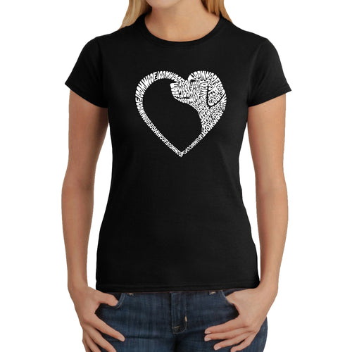 Dog Heart - Women's Word Art T-Shirt