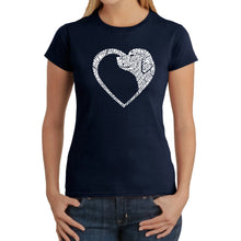 Load image into Gallery viewer, Dog Heart - Women&#39;s Word Art T-Shirt