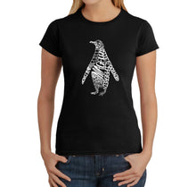 Load image into Gallery viewer, Penguin -  Women&#39;s Word Art T-Shirt