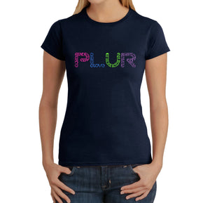PLUR -  Women's Word Art T-Shirt