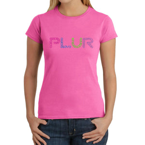 PLUR -  Women's Word Art T-Shirt