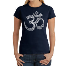 Load image into Gallery viewer, Poses OM - Women&#39;s Word Art T-Shirt