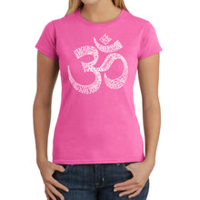 Load image into Gallery viewer, Poses OM - Women&#39;s Word Art T-Shirt