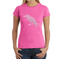 Load image into Gallery viewer, Edgar Allan Poe&#39;s The Raven -  Women&#39;s Word Art T-Shirt
