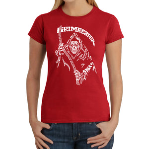 Grim Reaper  - Women's Word Art T-Shirt