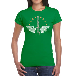 Country Female Singers - Women's Word Art T-Shirt