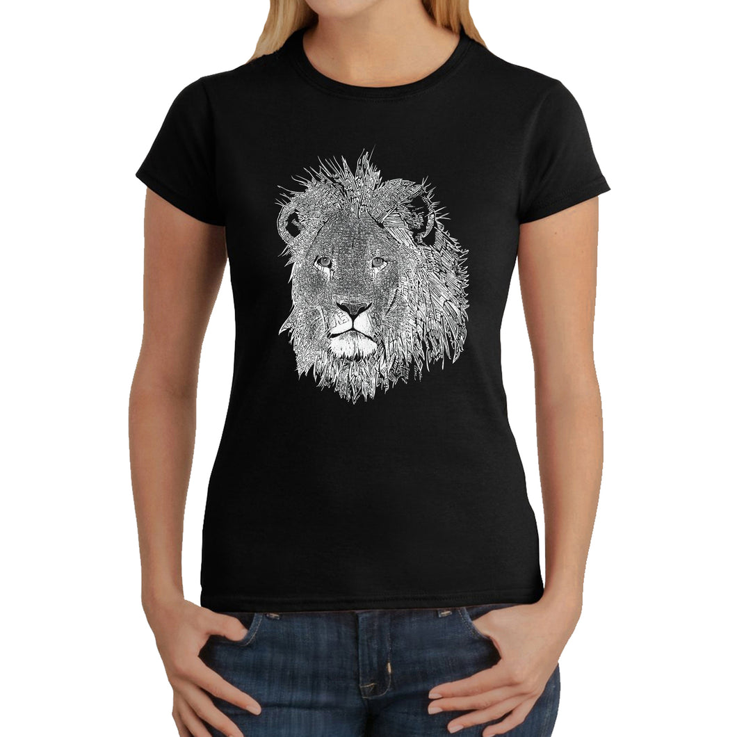 Lion  - Women's Word Art T-Shirt