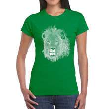 Load image into Gallery viewer, Lion  - Women&#39;s Word Art T-Shirt