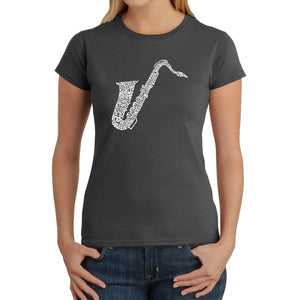 Sax - Women's Word Art T-Shirt