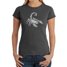 Load image into Gallery viewer, Types of Scorpions -  Women&#39;s Word Art T-Shirt