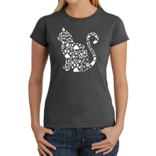 Load image into Gallery viewer, Cat Claws - Women&#39;s Word Art T-Shirt