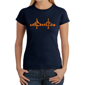 San Francisco Bridge  - Women's Word Art T-Shirt