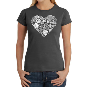 Sea Shells - Women's Word Art T-Shirt