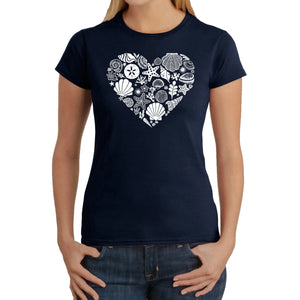 Sea Shells - Women's Word Art T-Shirt