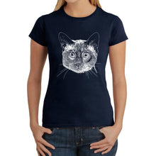 Load image into Gallery viewer, Siamese Cat  - Women&#39;s Word Art T-Shirt