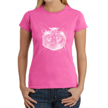 Load image into Gallery viewer, Siamese Cat  - Women&#39;s Word Art T-Shirt