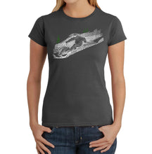 Load image into Gallery viewer, Ski - Women&#39;s Word Art T-Shirt
