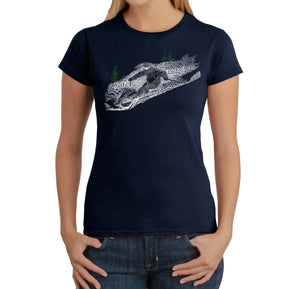 Ski - Women's Word Art T-Shirt