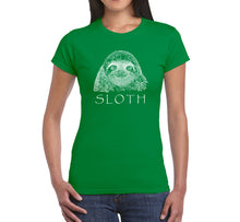 Load image into Gallery viewer, Sloth - Women&#39;s Word Art T-Shirt