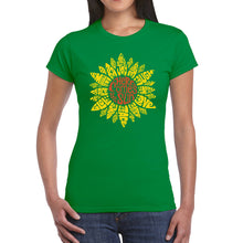 Load image into Gallery viewer, Sunflower  - Women&#39;s Word Art T-Shirt