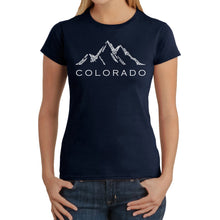 Load image into Gallery viewer, Colorado Ski Towns  - Women&#39;s Word Art T-Shirt