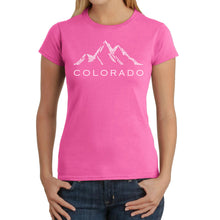 Load image into Gallery viewer, Colorado Ski Towns  - Women&#39;s Word Art T-Shirt