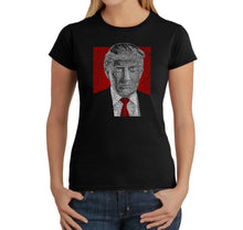 Load image into Gallery viewer, TRUMP 2016 Make America Great Again - Women&#39;s Word Art T-Shirt