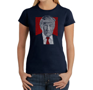 TRUMP 2016 Make America Great Again - Women's Word Art T-Shirt