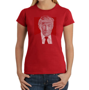 TRUMP 2016 Make America Great Again - Women's Word Art T-Shirt