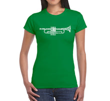 Load image into Gallery viewer, Trumpet - Women&#39;s Word Art T-Shirt