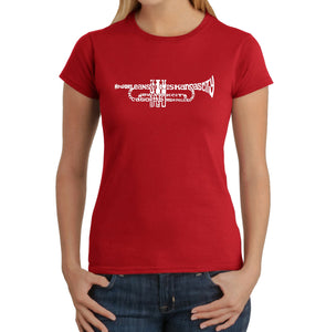 Trumpet - Women's Word Art T-Shirt