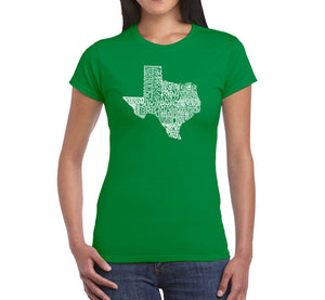 The Great State of Texas - Women's Word Art T-Shirt