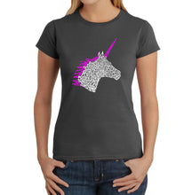 Load image into Gallery viewer, Unicorn - Women&#39;s Word Art T-Shirt
