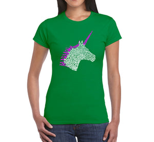 Unicorn - Women's Word Art T-Shirt