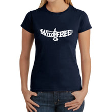 Load image into Gallery viewer, Wild and Free Eagle -  Women&#39;s Word Art T-Shirt