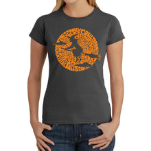 Load image into Gallery viewer, Spooky Witch  - Women&#39;s Word Art T-Shirt