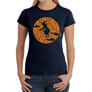 Spooky Witch  - Women's Word Art T-Shirt