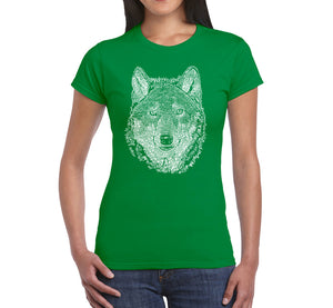 Wolf - Women's Word Art T-Shirt