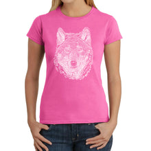 Load image into Gallery viewer, Wolf - Women&#39;s Word Art T-Shirt
