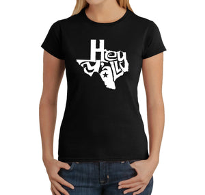 Hey Yall - Women's Word Art T-Shirt